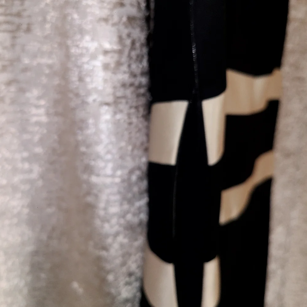 Ann Taylor Black and Cream Midi Dress - Picture 7 of 8